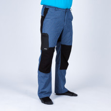 Pantalon barbati in carouri Rapel Outdoor, albastru-negru
