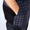 Pantalon barbati in carouri Rapel Outdoor, albastru inchis-maro si negru Pantalon barbati in carouri Rapel Outdoor, albastru inchis-maro si negru