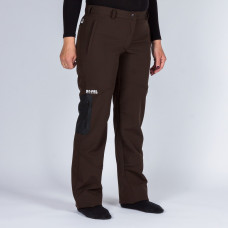 Pantalon dama Softshell Rapel Outdoor, maro inchis
