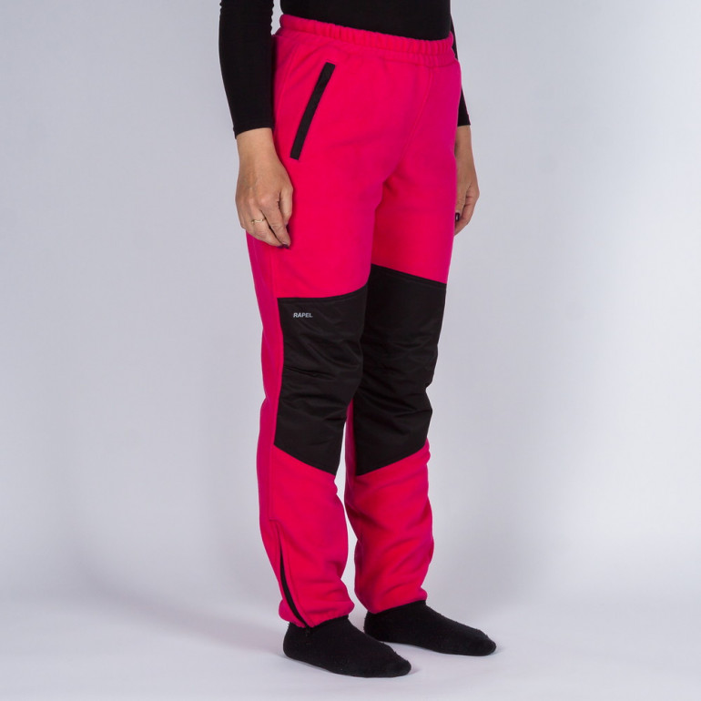 Pantalon polar Rapel Outdoor de dama, rosu-negru Pantalon polar Rapel Outdoor de dama, rosu-negru