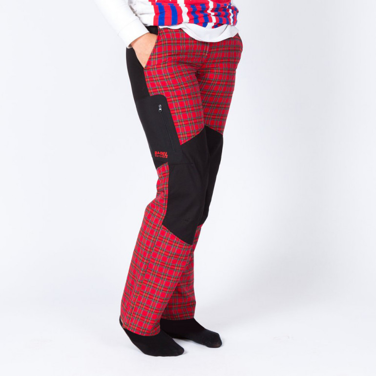 Pantalon de dama, roșu-negru Pantalon de dama, roșu-negru