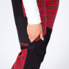 Pantalon de dama, roșu-negru Pantalon de dama, roșu-negru