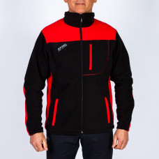 Jacheta polar Rapel Outdoor de barbati, negru-roșu